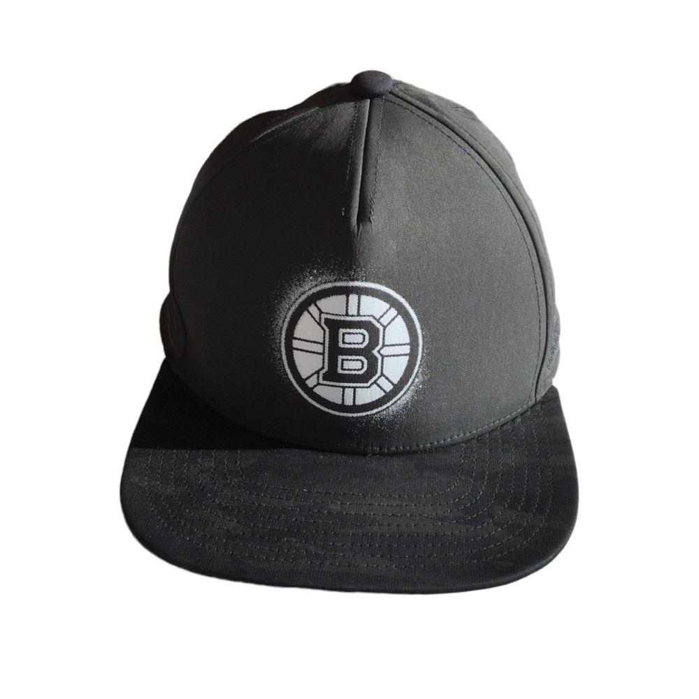 Boston Bruins Adidas Military SnapBack Hat Olive